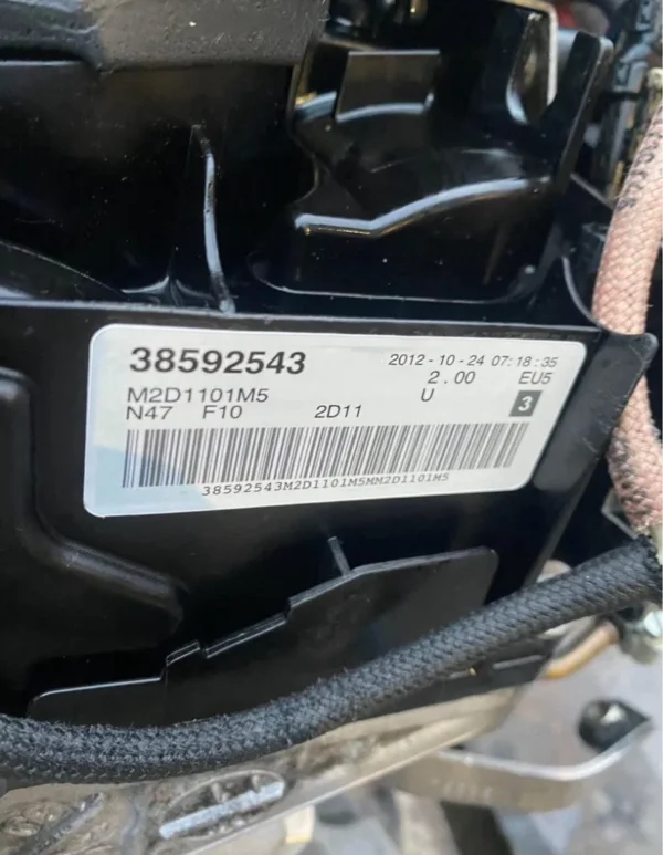 BMW F10 525d N47D20D Engine 2012