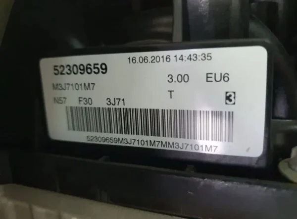 BMW F33 435d N57D30B Engine 2016