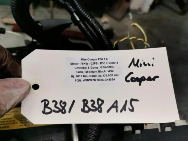 Mini Cooper F56 B38 Engine 2015