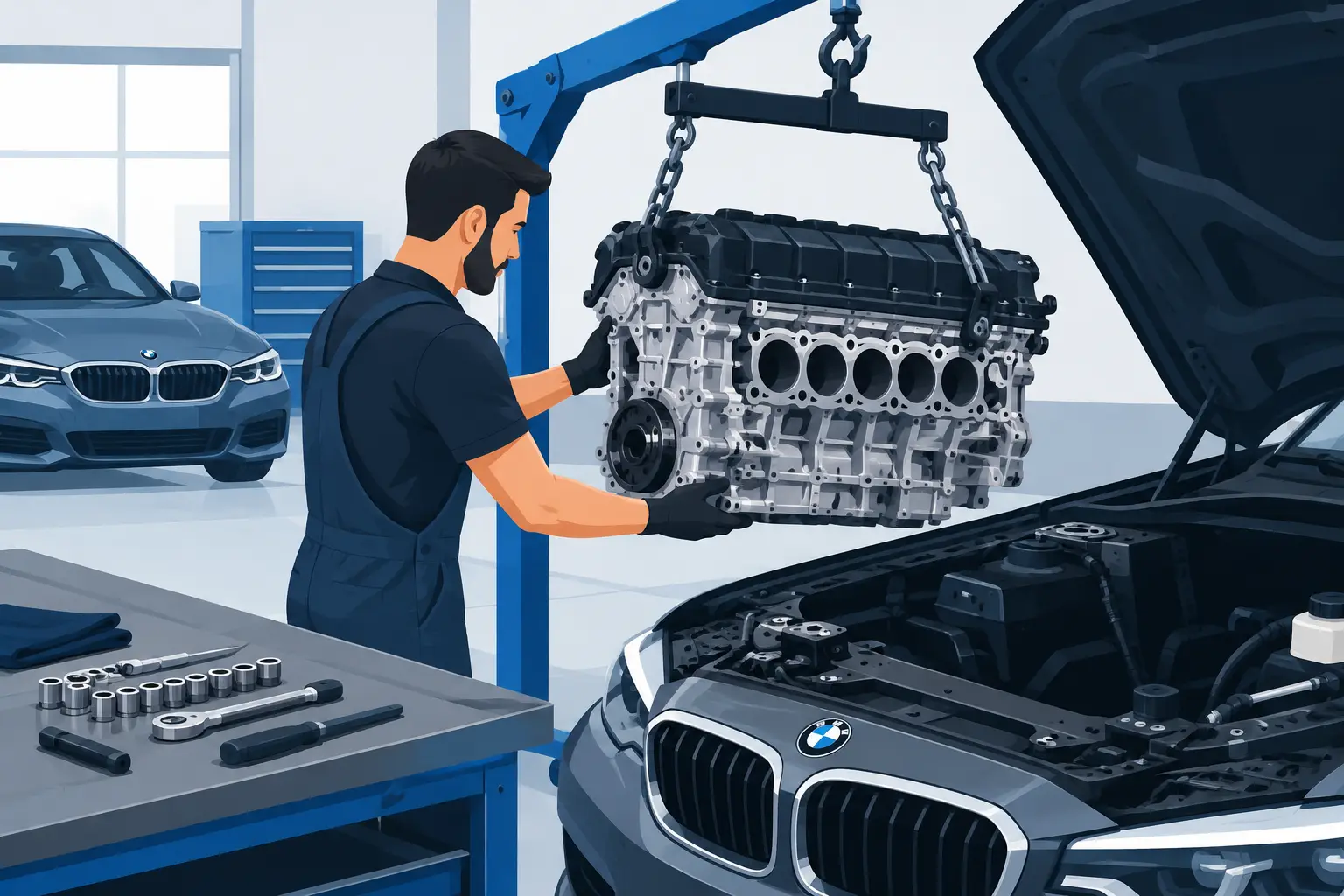 How to Install BMW Long Block Assemblies